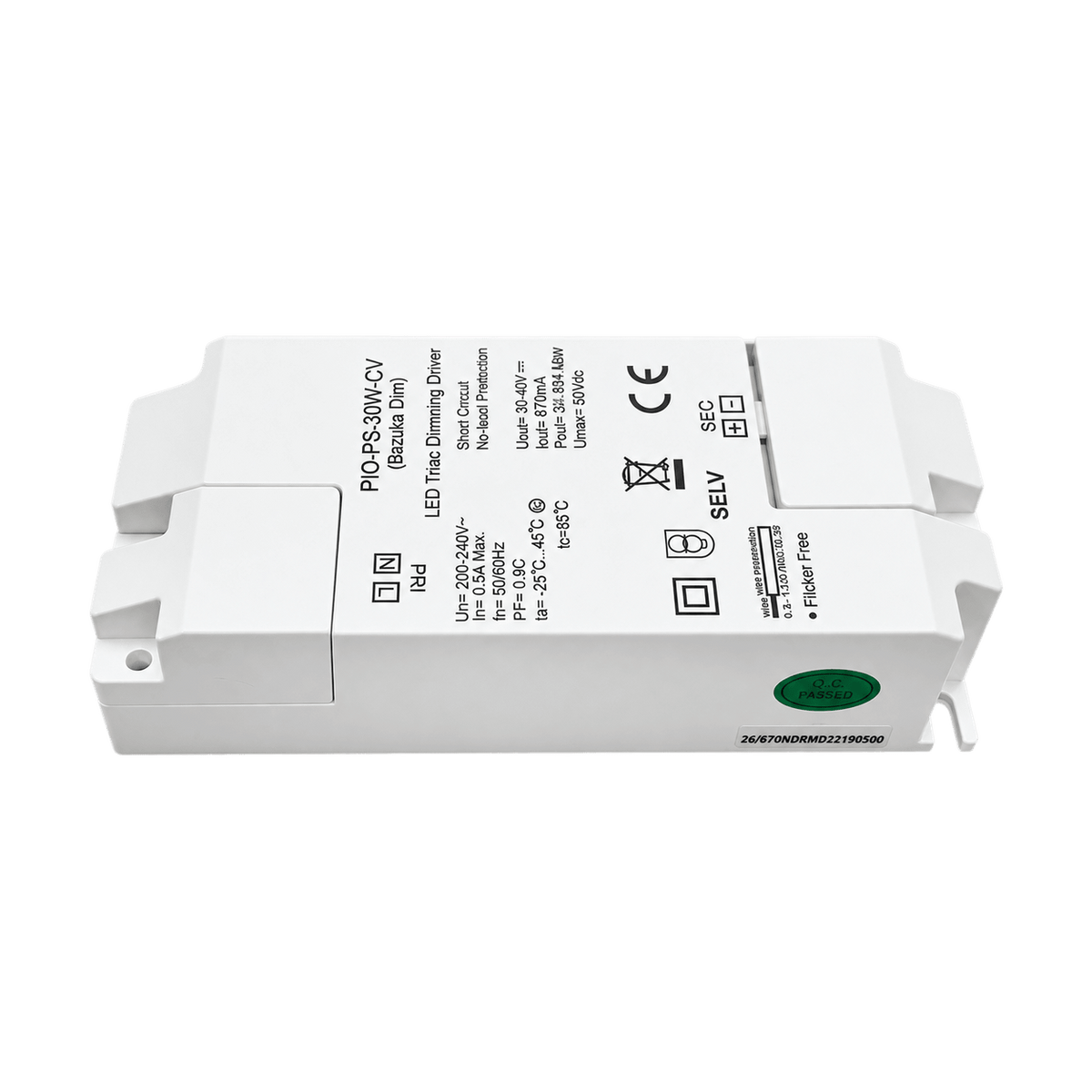 Transparent background catalog image of 35W BAZUKA 3-wire Track Dimmable Driver