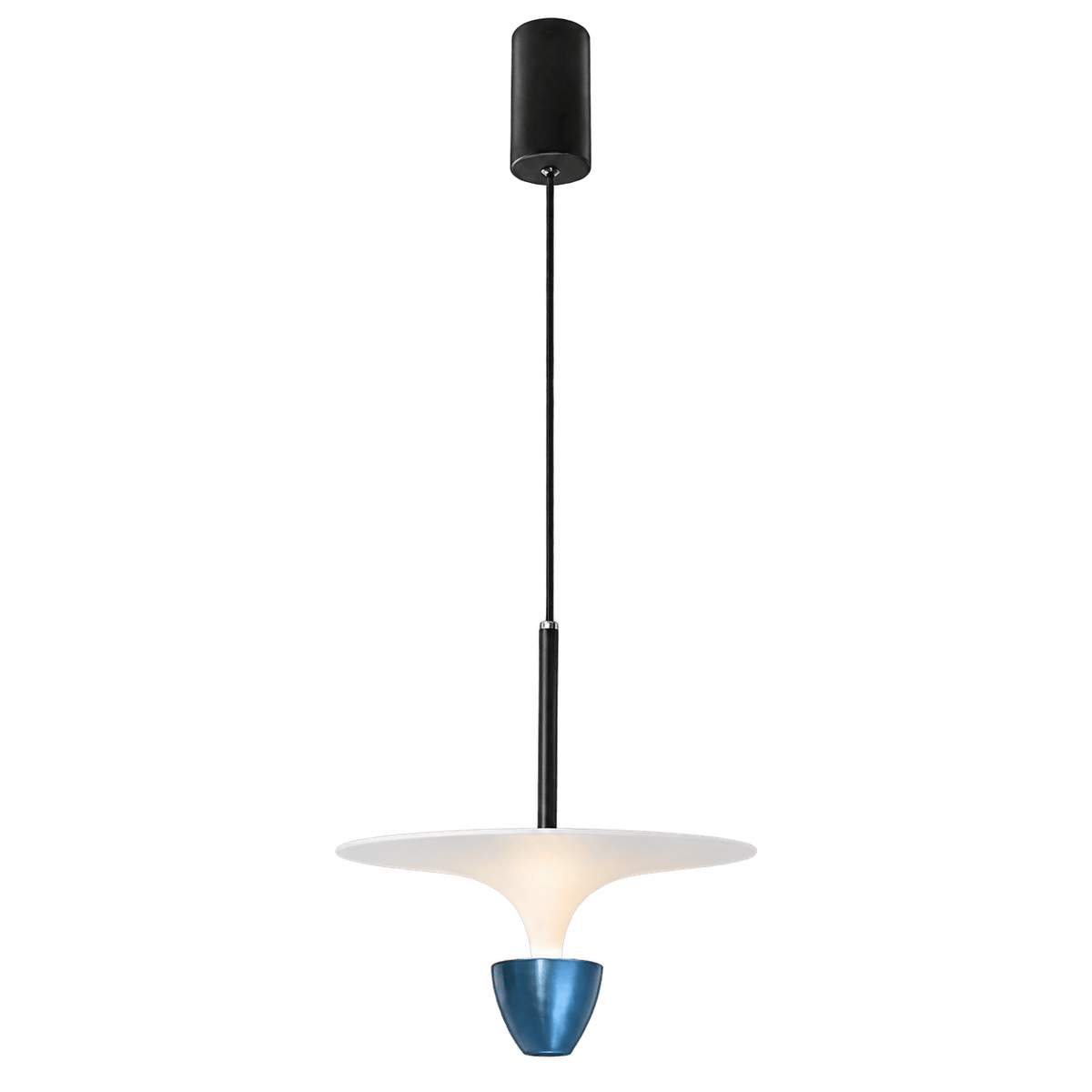 Fountain LED Pendant Light - Blue — transparent background