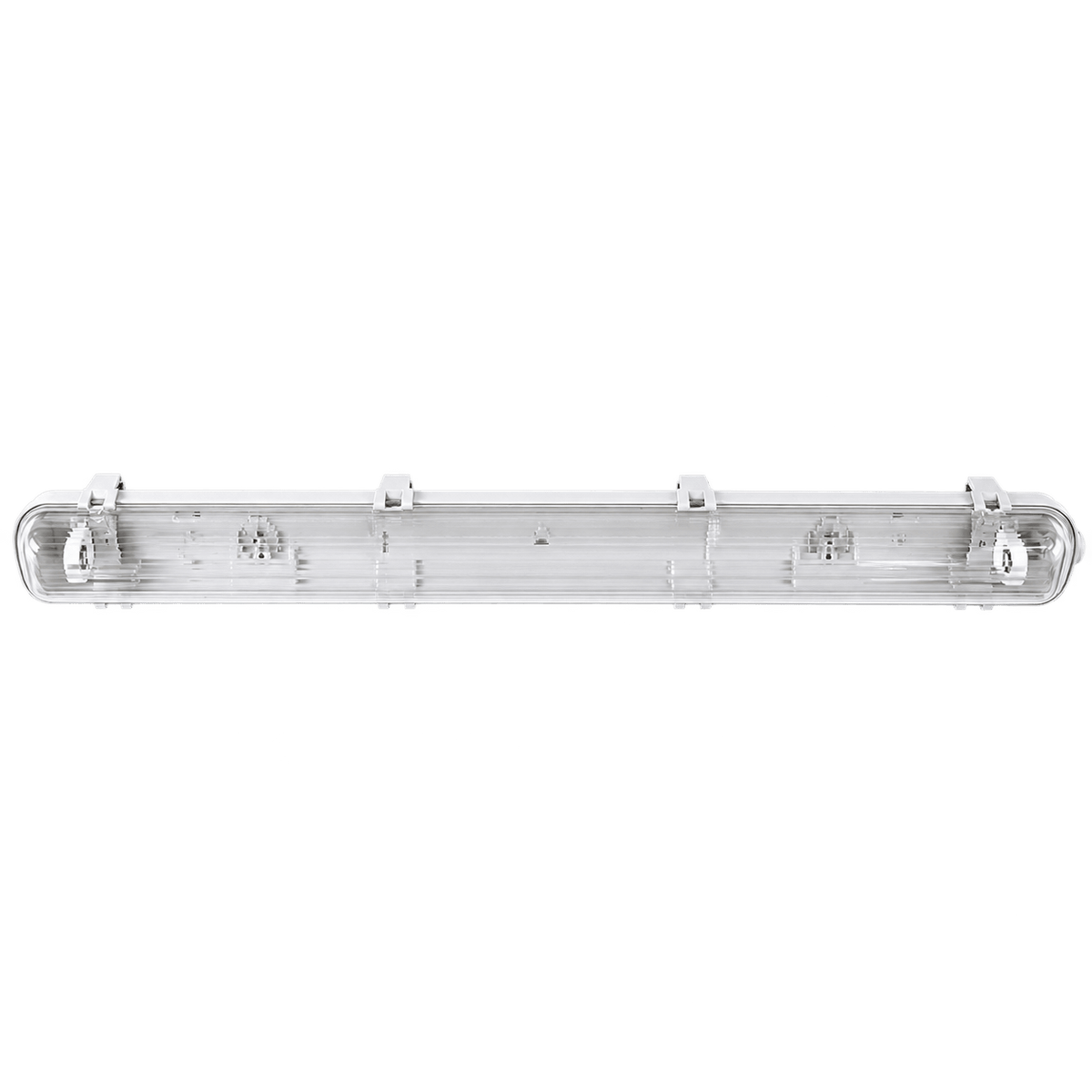 LED T8 Vapour Proof Single Fitting - 2 Foot — transparent background