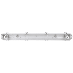 LED T8 Vapour Proof Single Fitting - 2 Foot — transparent background