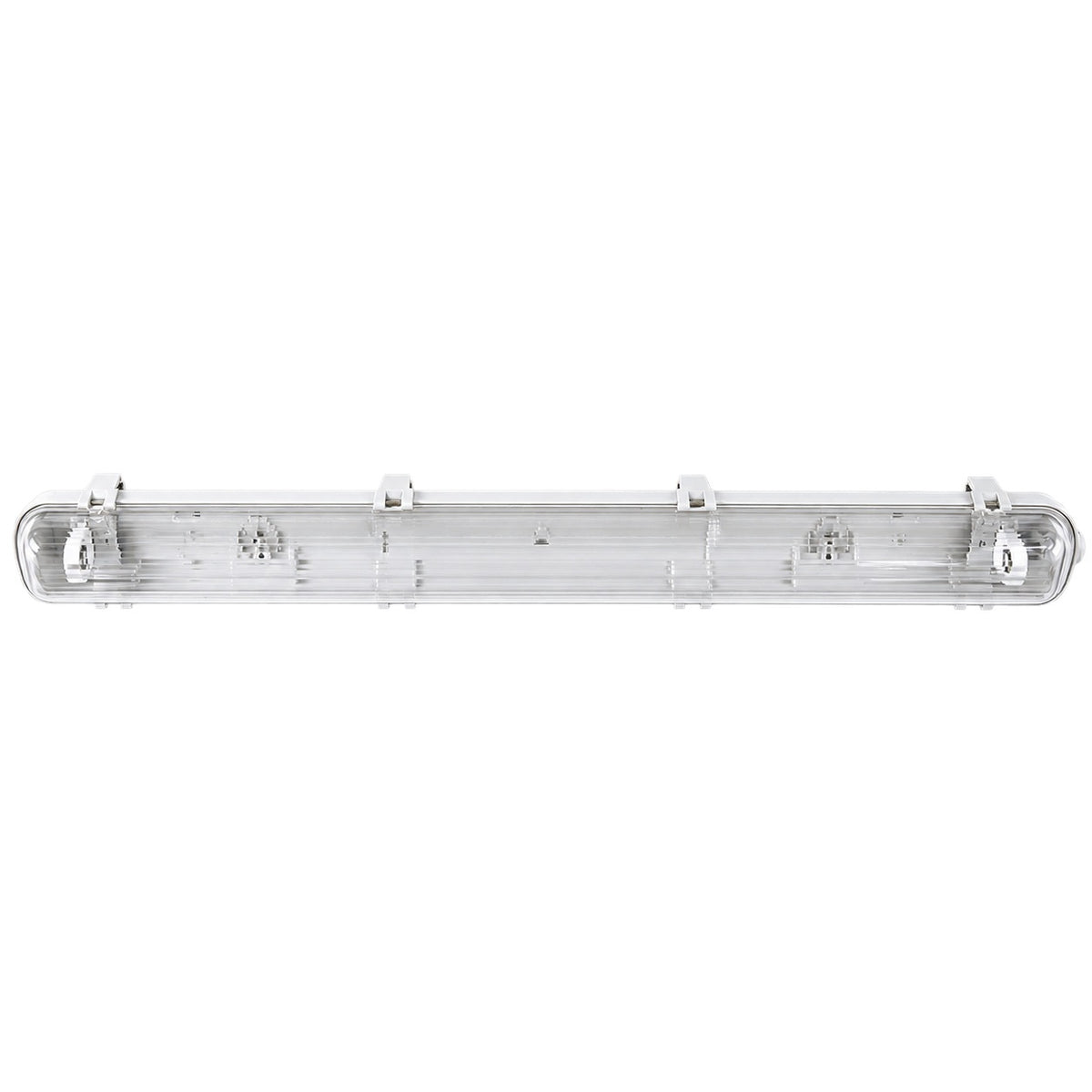 LED T8 Vapour Proof Single Fitting - 2 Foot — white background