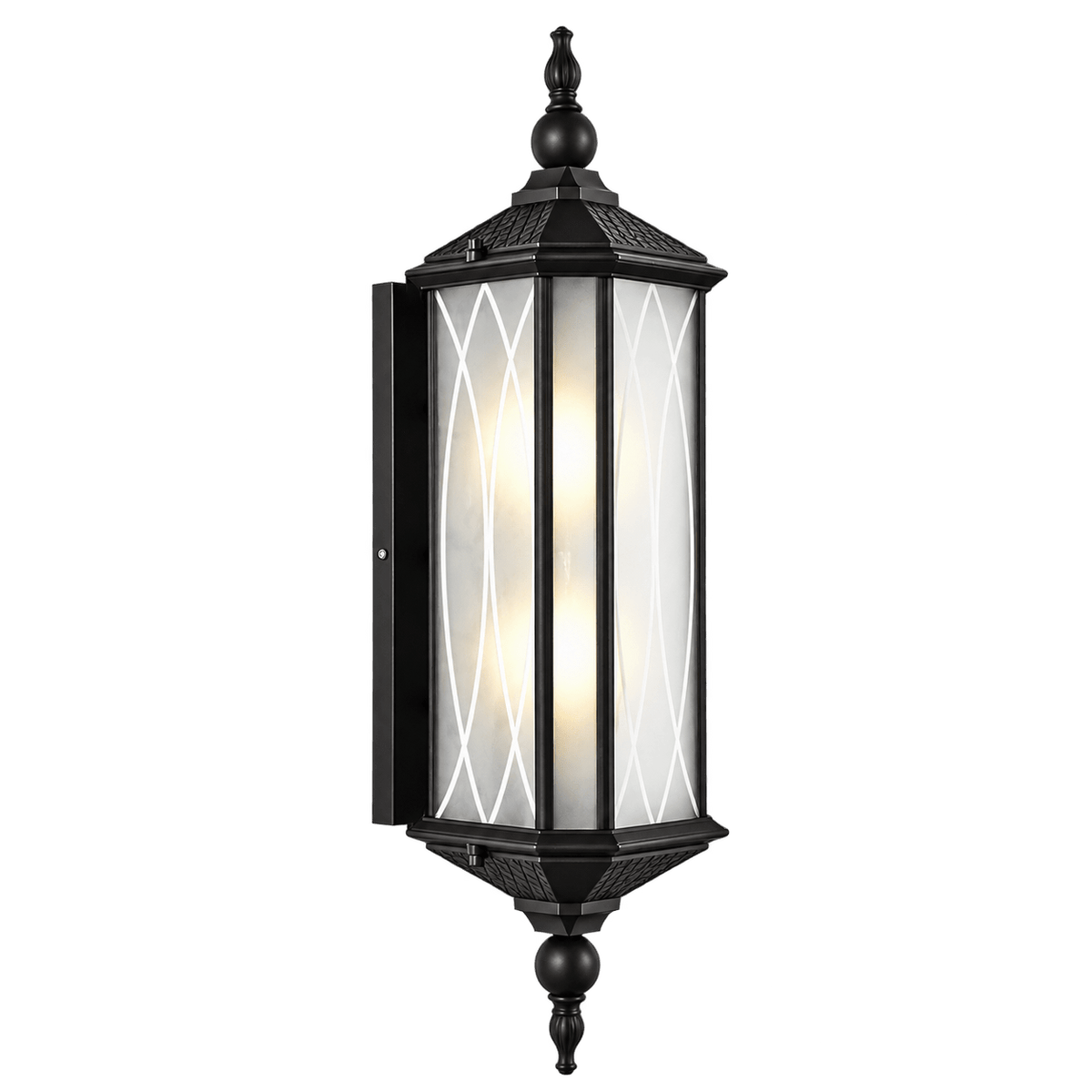 Kimberley Outdoor Patterned Wall Light — transparent background