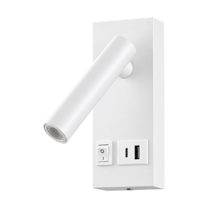 Kirk LED Reading Light - White — transparent background