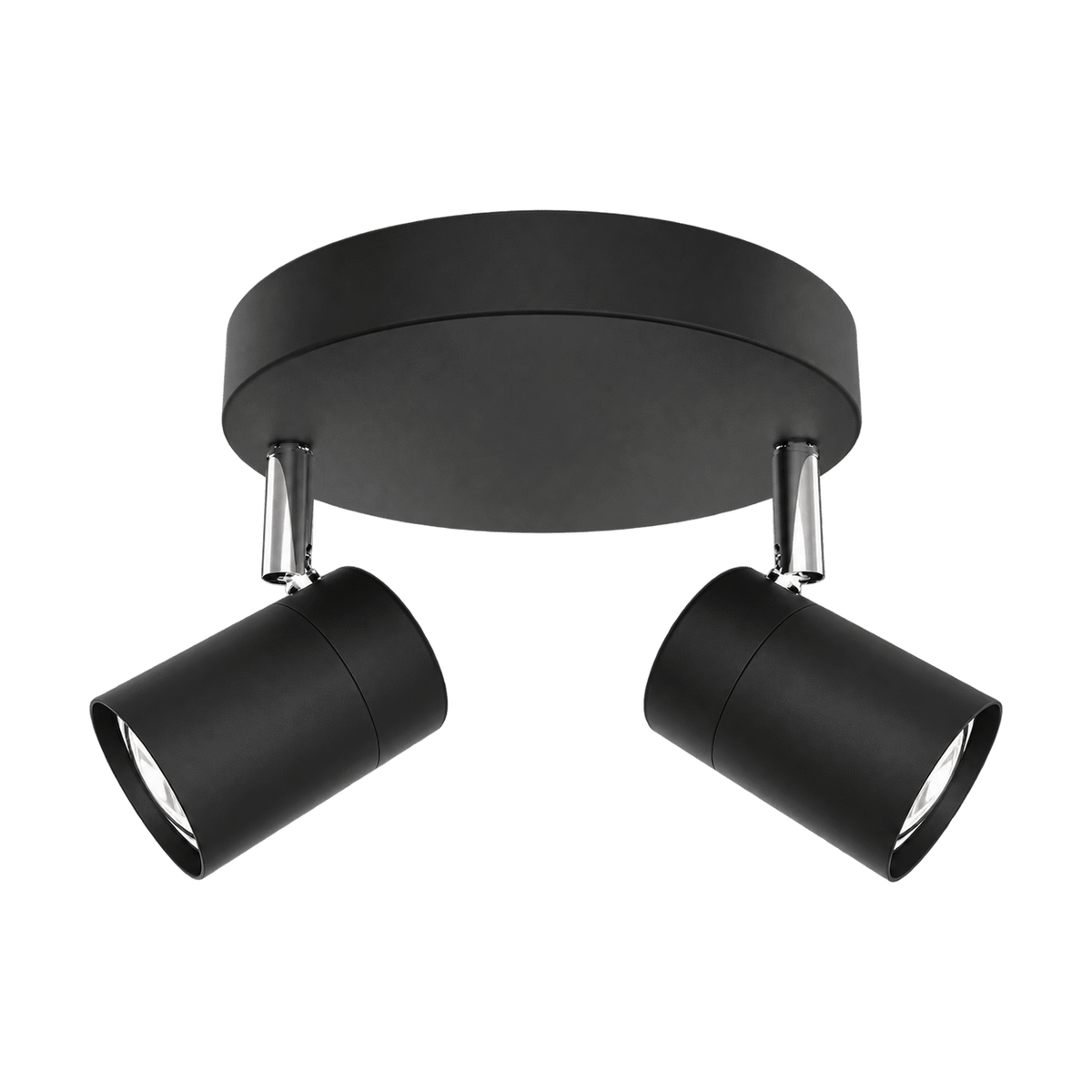 Sezela 2 Light Matt Black Spotlight — transparent background