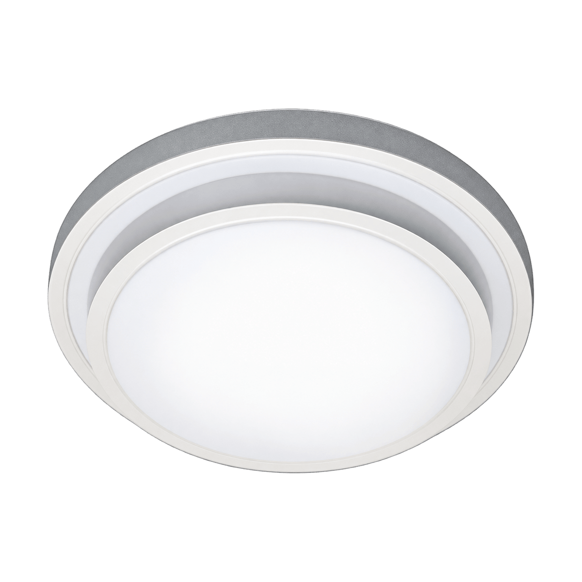 Stepped Aluminium LED Ceiling Fitting - 12 Watt — transparent background