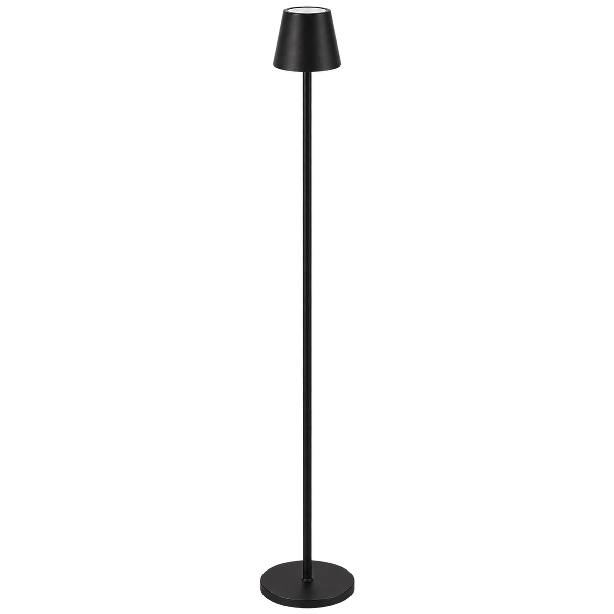 Rechargeable LED Floor Lamp - Black — transparent background