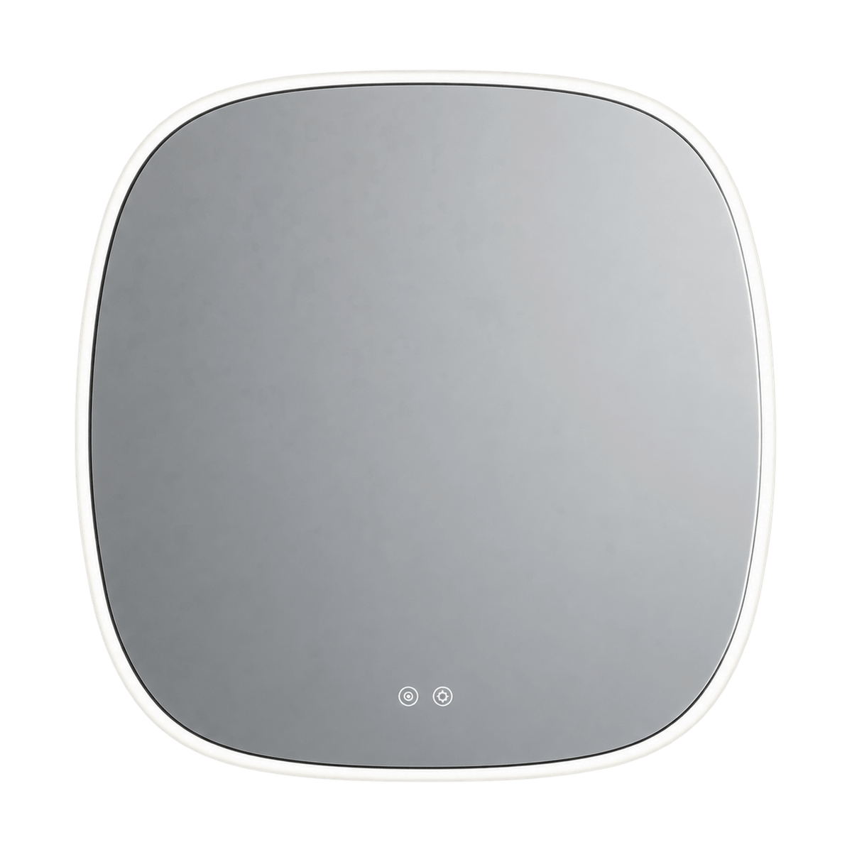 36W Square LED Mirror - Anti Fog — transparent background