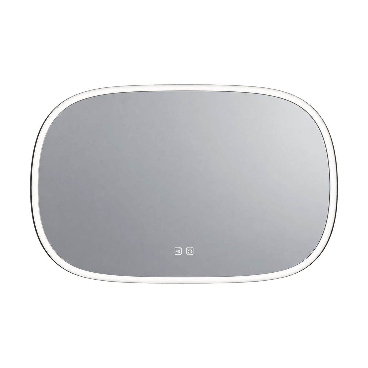36W Rectangular LED Mirror - Anti Fog — transparent background