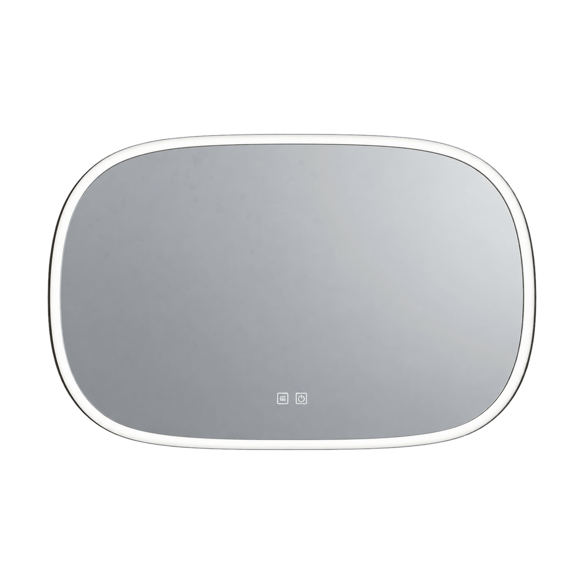 36W Rectangular LED Mirror - Anti Fog — white background
