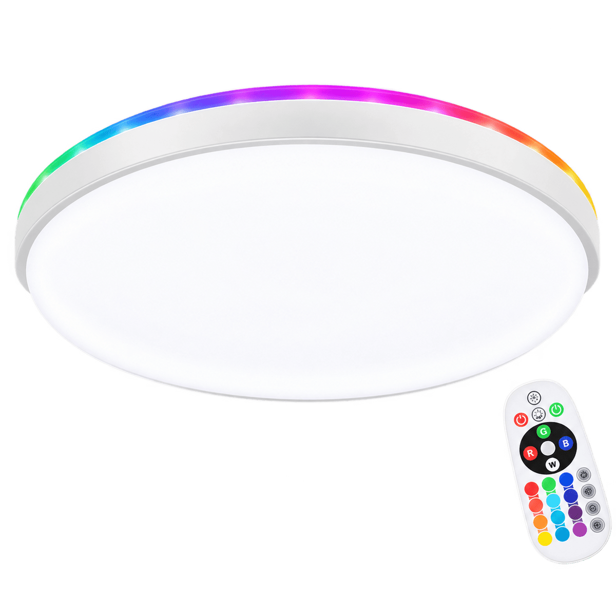 RGB Backlit LED Ceiling Light — transparent background