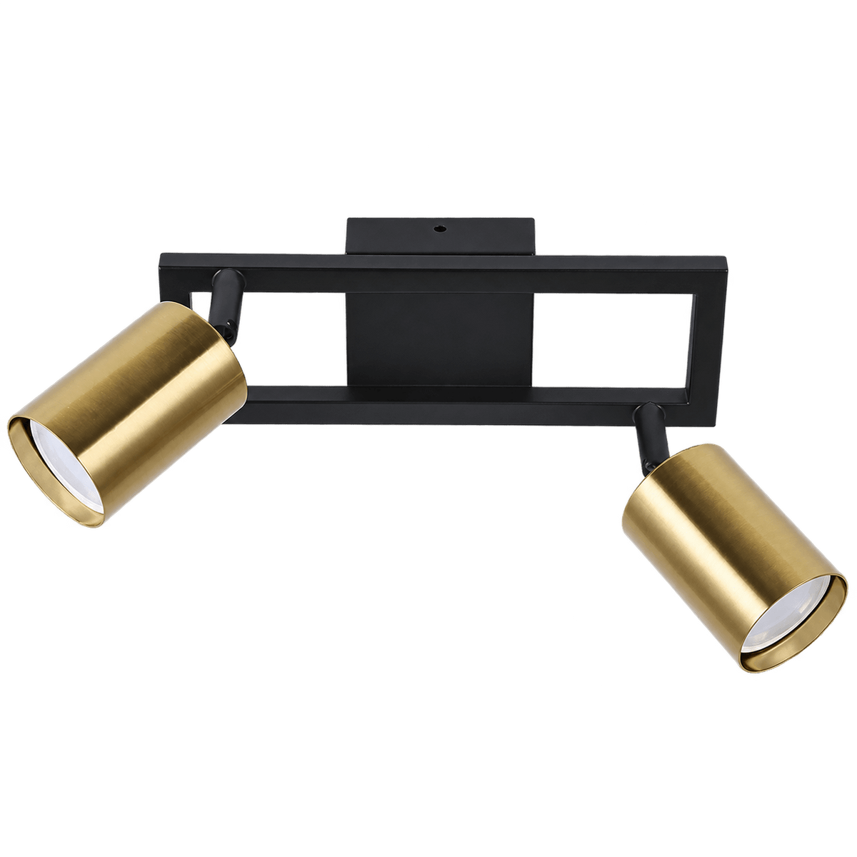 Sammi Black & Brass Spotlight - 2 Light — transparent background