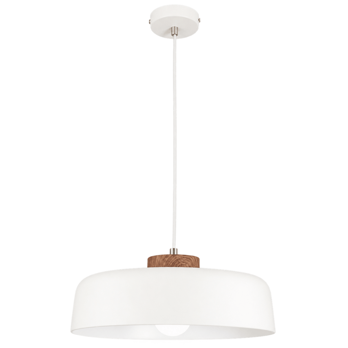 Bekker White Metal Pendant — transparent background