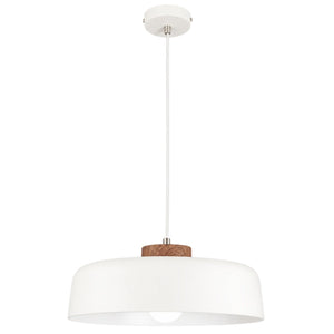 Bekker White Metal Pendant — white background