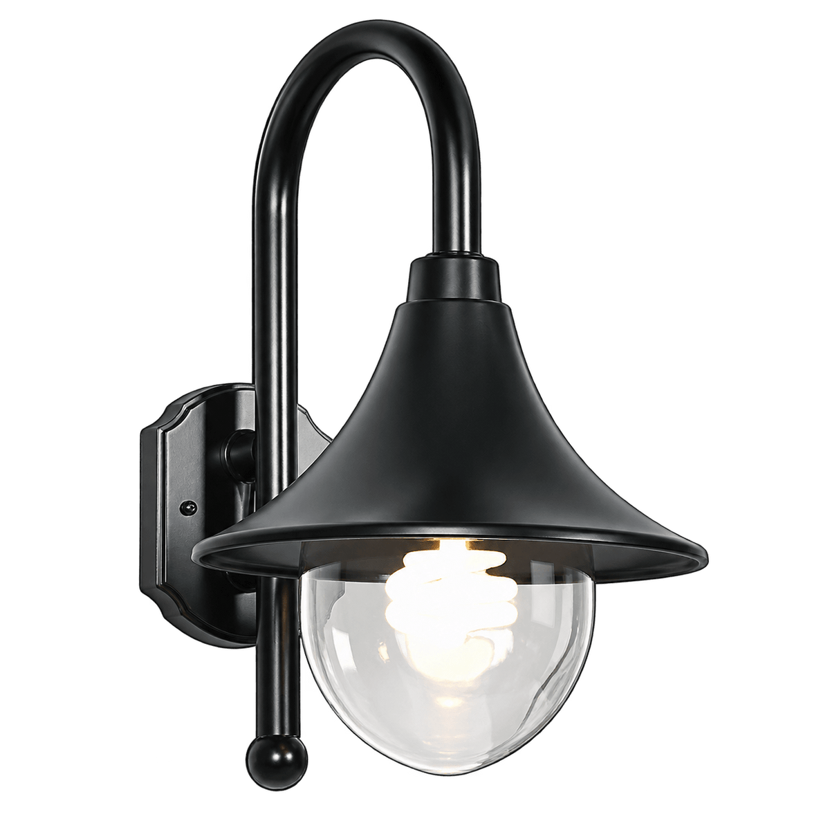 Aluminium Outdoor Wall Light — transparent background