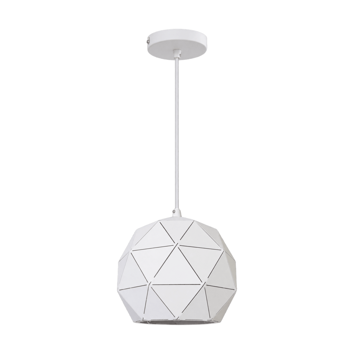 White Laser Cut Pendant Light Small — transparent background