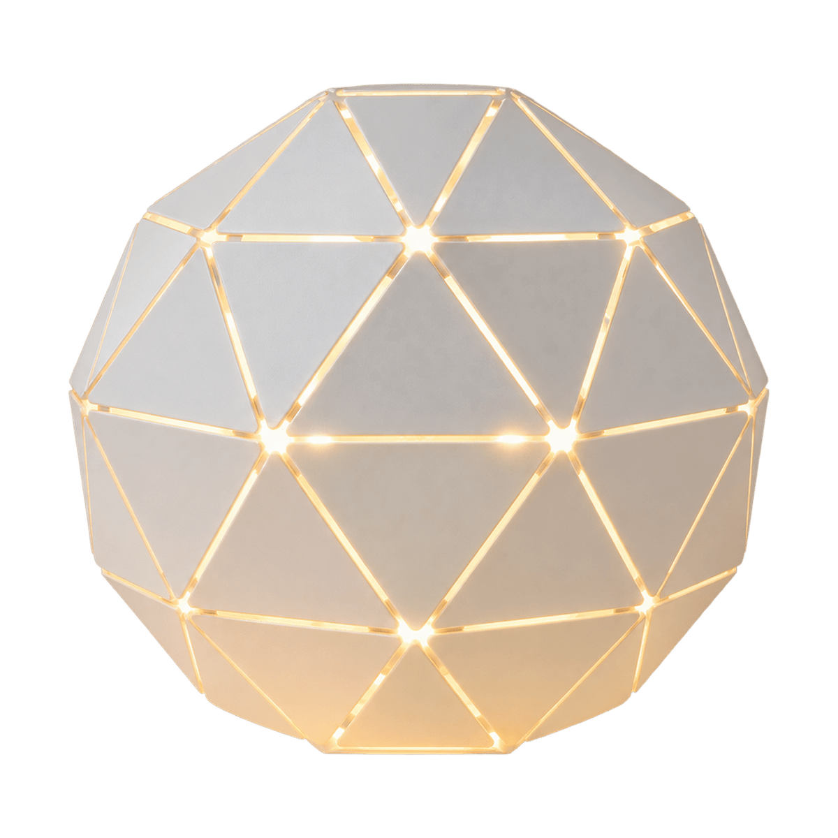 White Laser Cut Table Lamp — transparent background