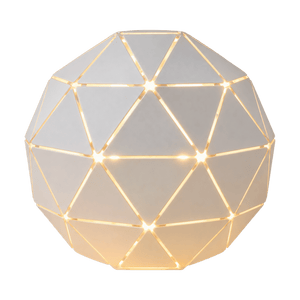 White Laser Cut Table Lamp — transparent background