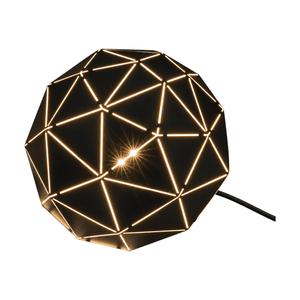 Black Laser Cut Table Lamp — white background