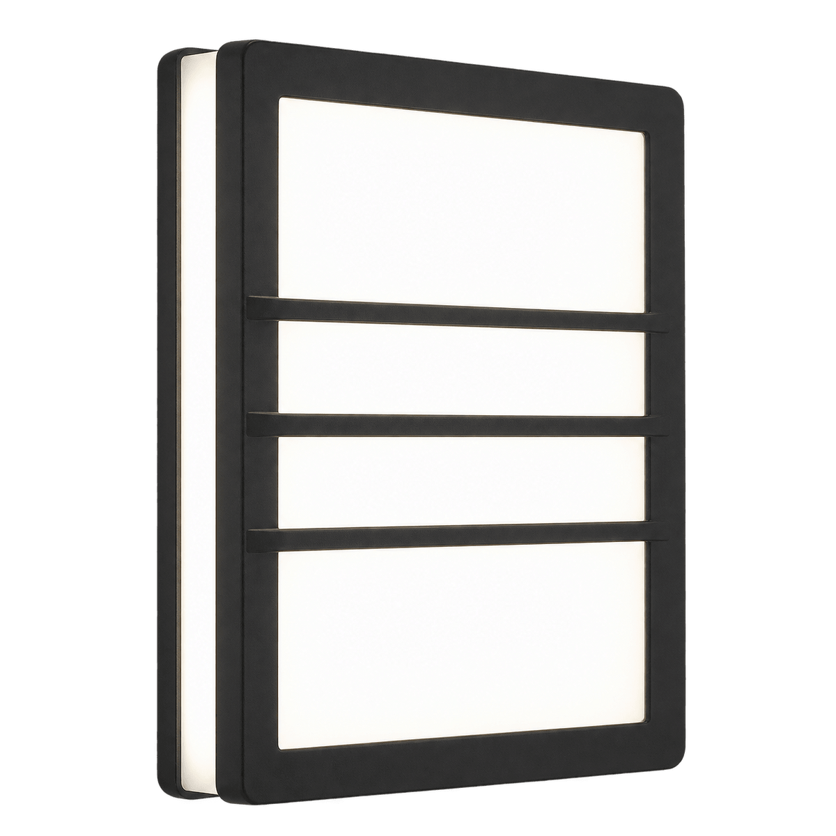 Grid Square LED Wall Light — transparent background