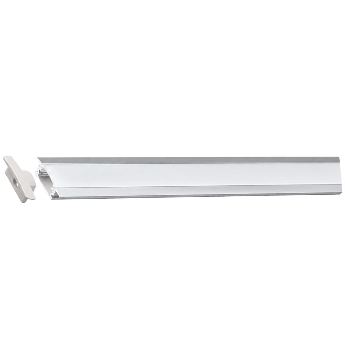 LED Extrusion with Frosted Cover - A4 Profile (2m Complete) — transparent background