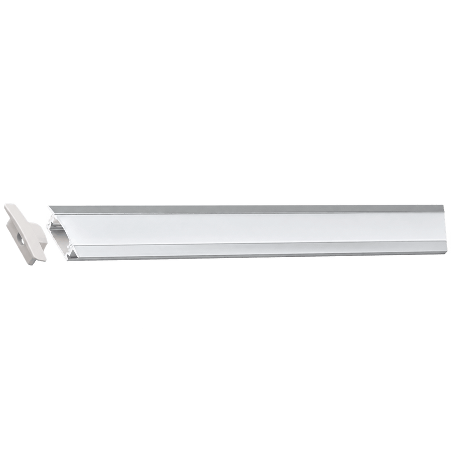 LED Extrusion with Frosted Cover - A4 Profile (2m Complete) — transparent background