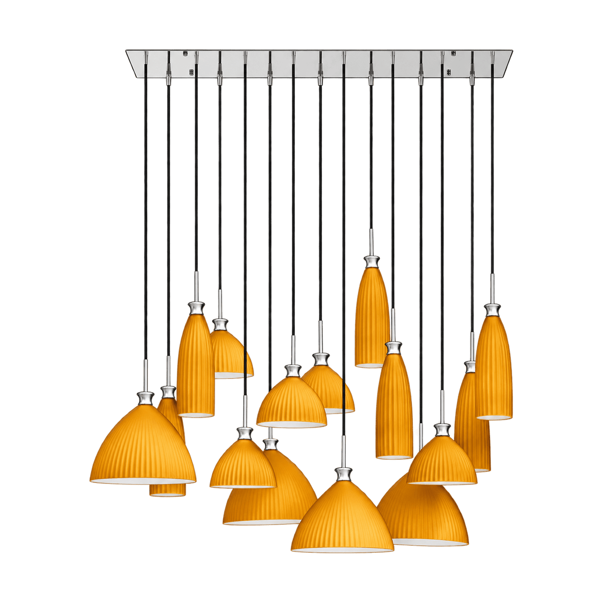 15 Light Pendant Cluster — transparent background