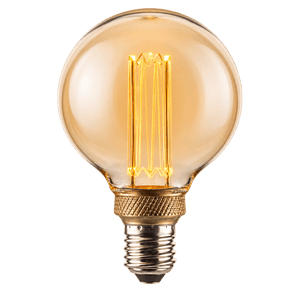 Decorative LED Bulb - G95 Glass Filament 1800K — transparent background