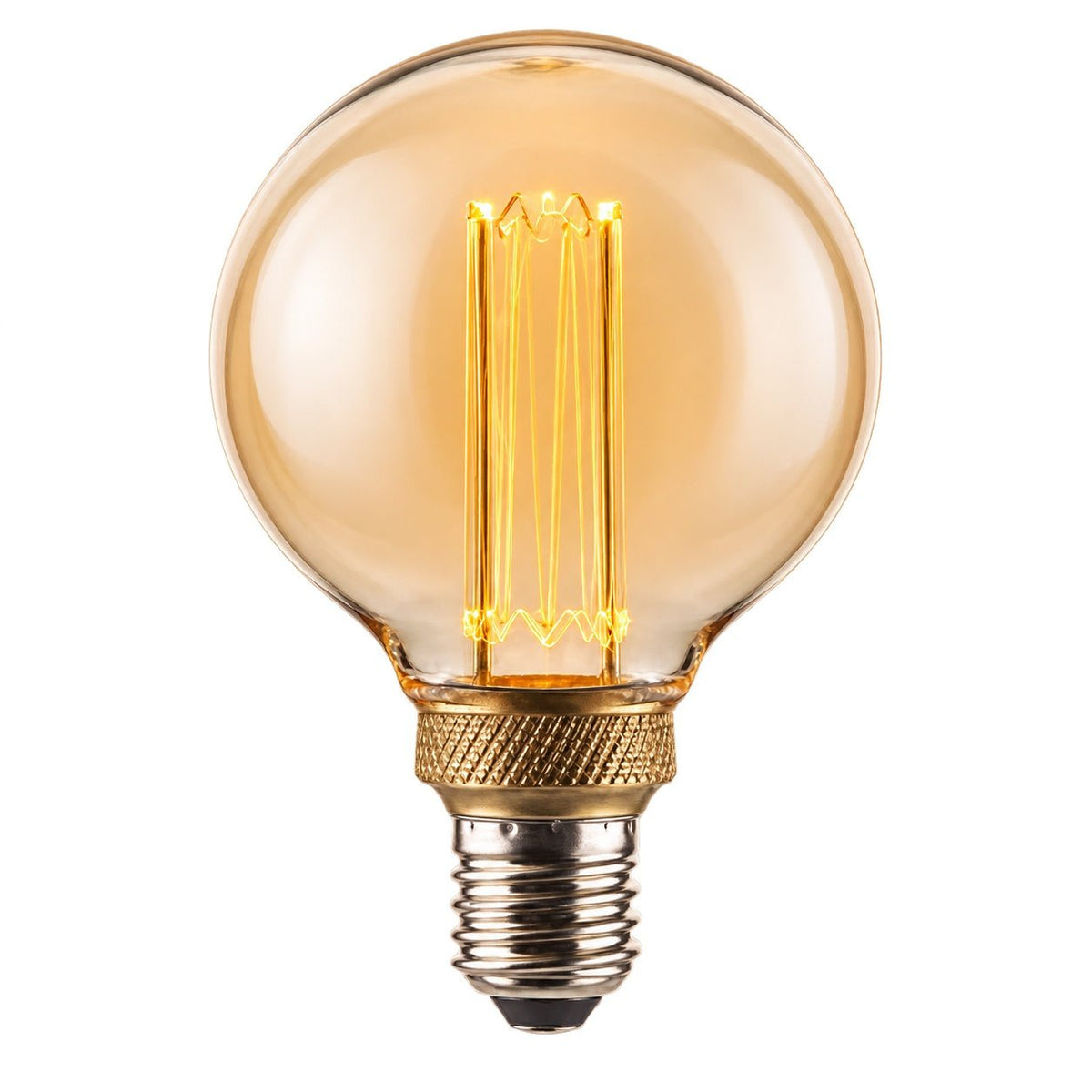 Decorative LED Bulb - G95 Glass Filament 1800K — white background