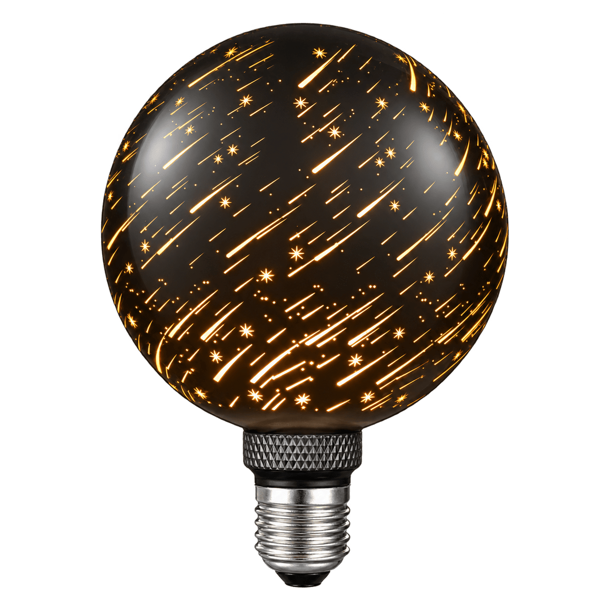 Decorative LED Bulb - G125 Meteor Shower Filament Bulb — transparent background