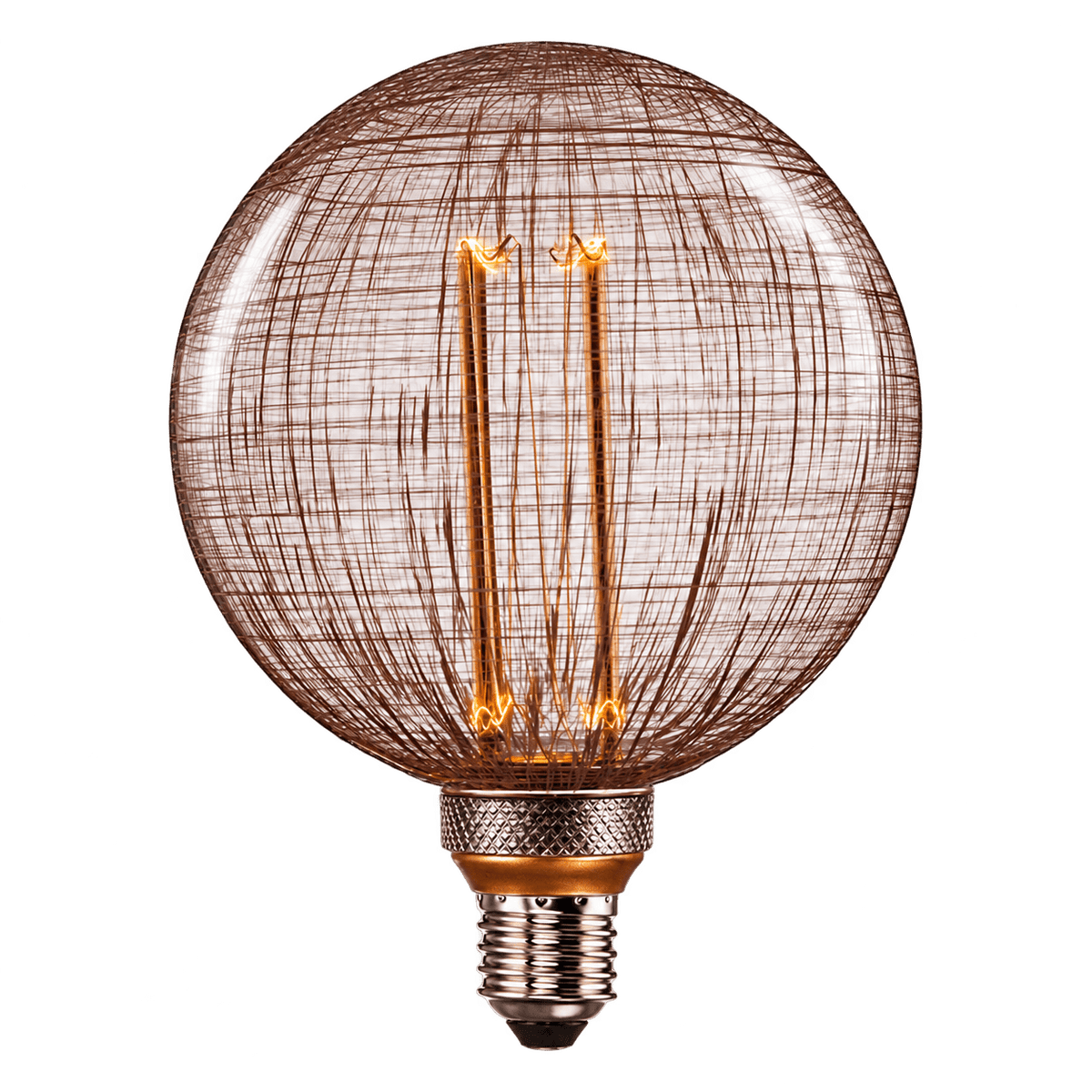 Decorative LED Bulb - G125 Frosted Silk Filament Bulb — transparent background
