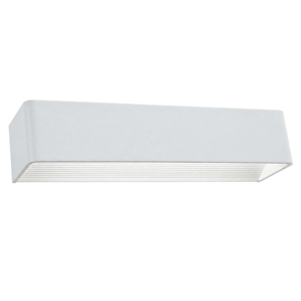 White Aluminium LED Wall Light — transparent background
