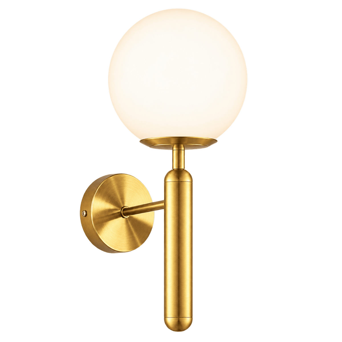 Fizz Pop Antique Brass Wall Light — transparent background