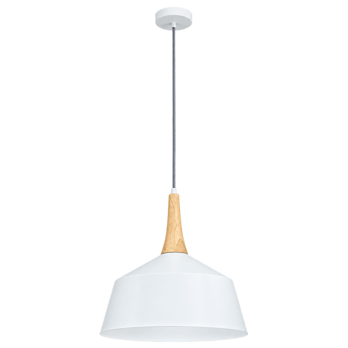 Loki Nordic White Pendant Light — transparent background