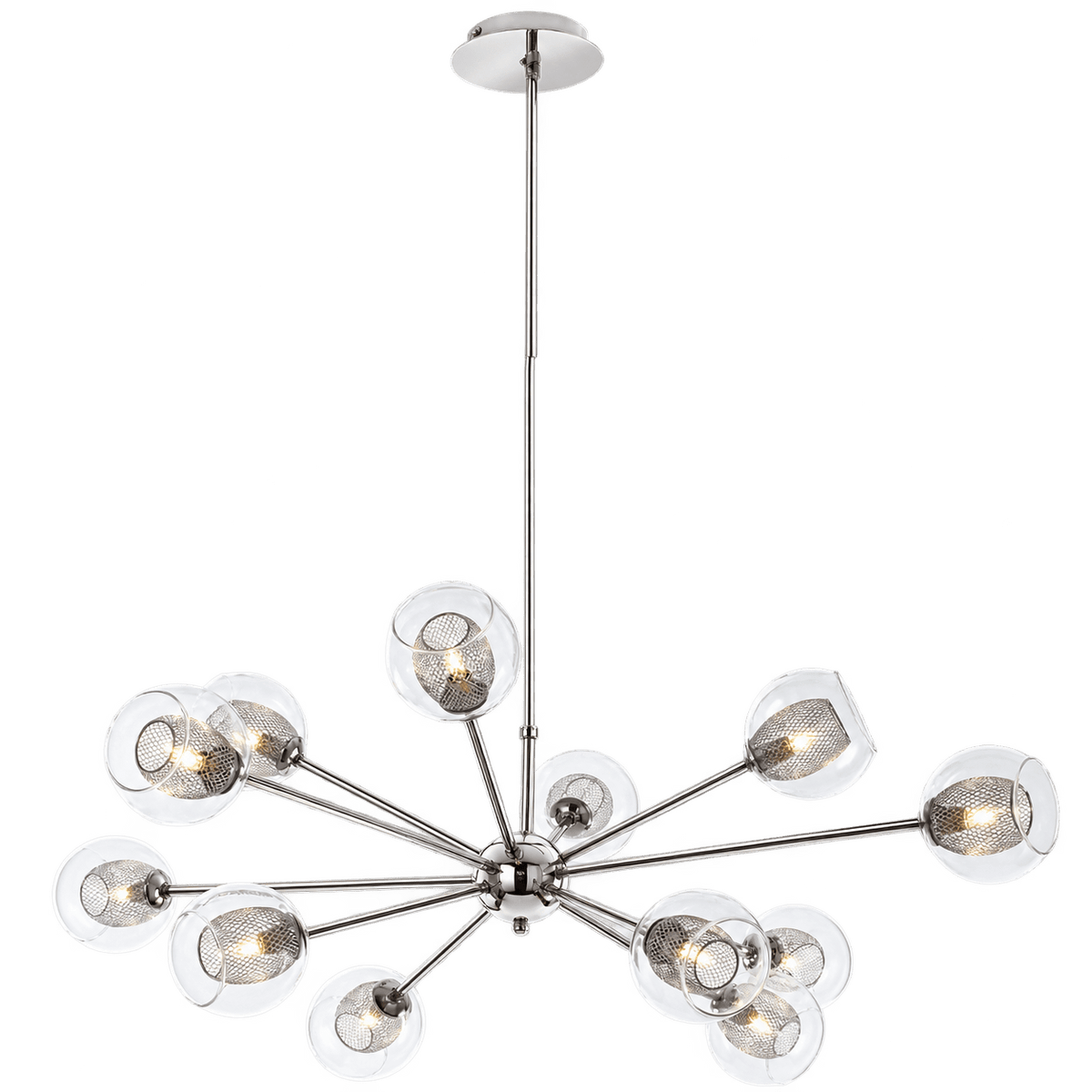 Sputnik Mesh Chandelier — transparent background