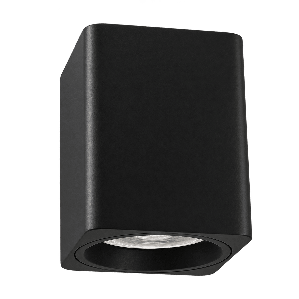 Nova Black Surface Mounted Downlight Holder — transparent background