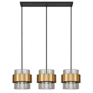 Bon Bon Linear Trio Pendant Light — transparent background