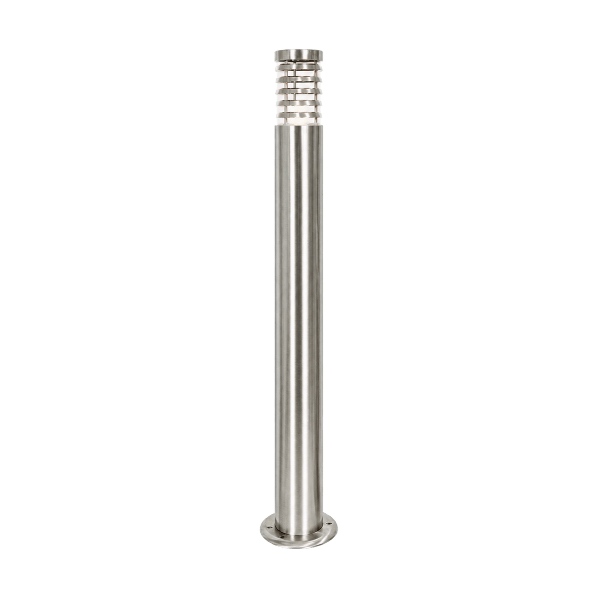 1000mm Stainless Steel Bollard on transparent background