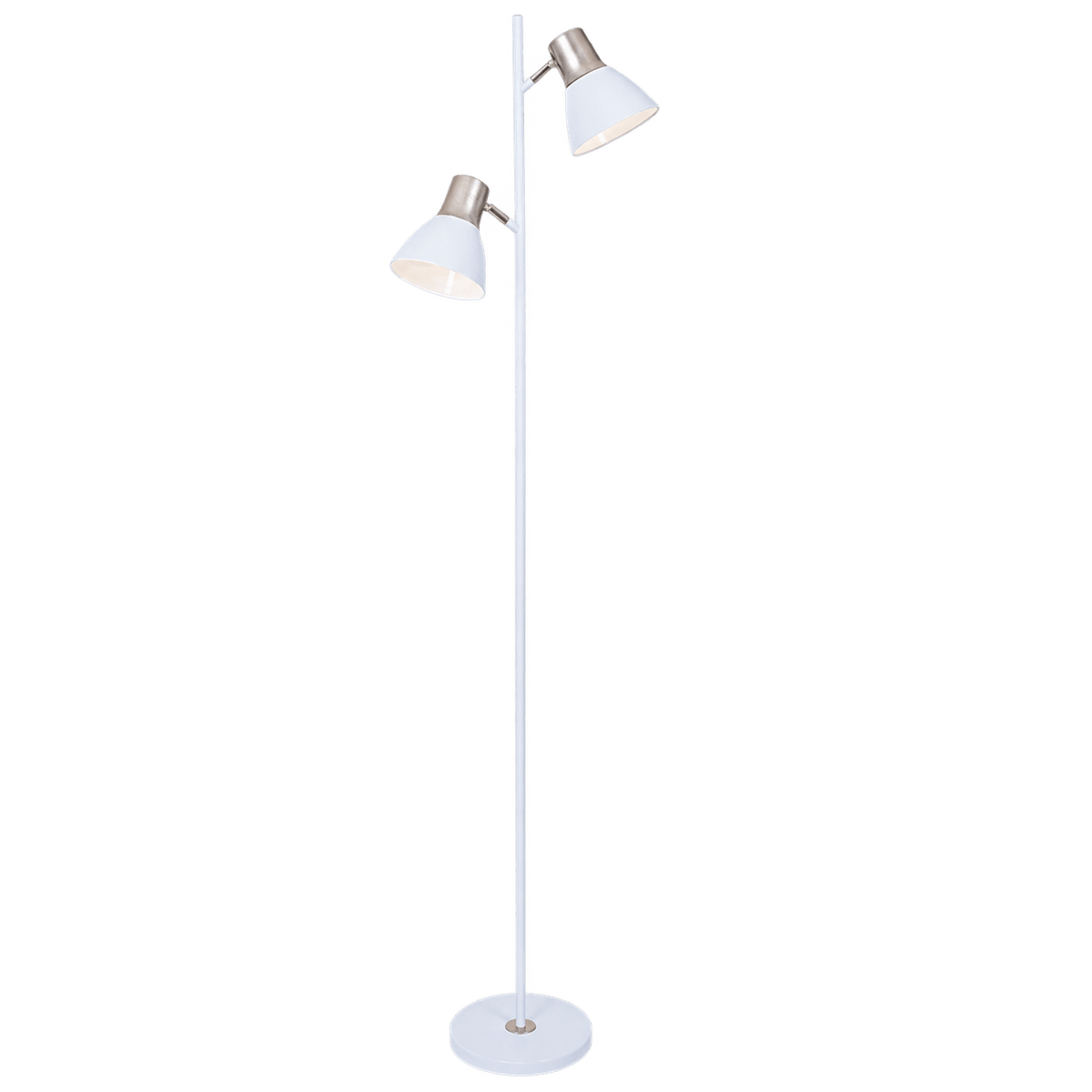 Mother & Son Floor Lamp - White — transparent background