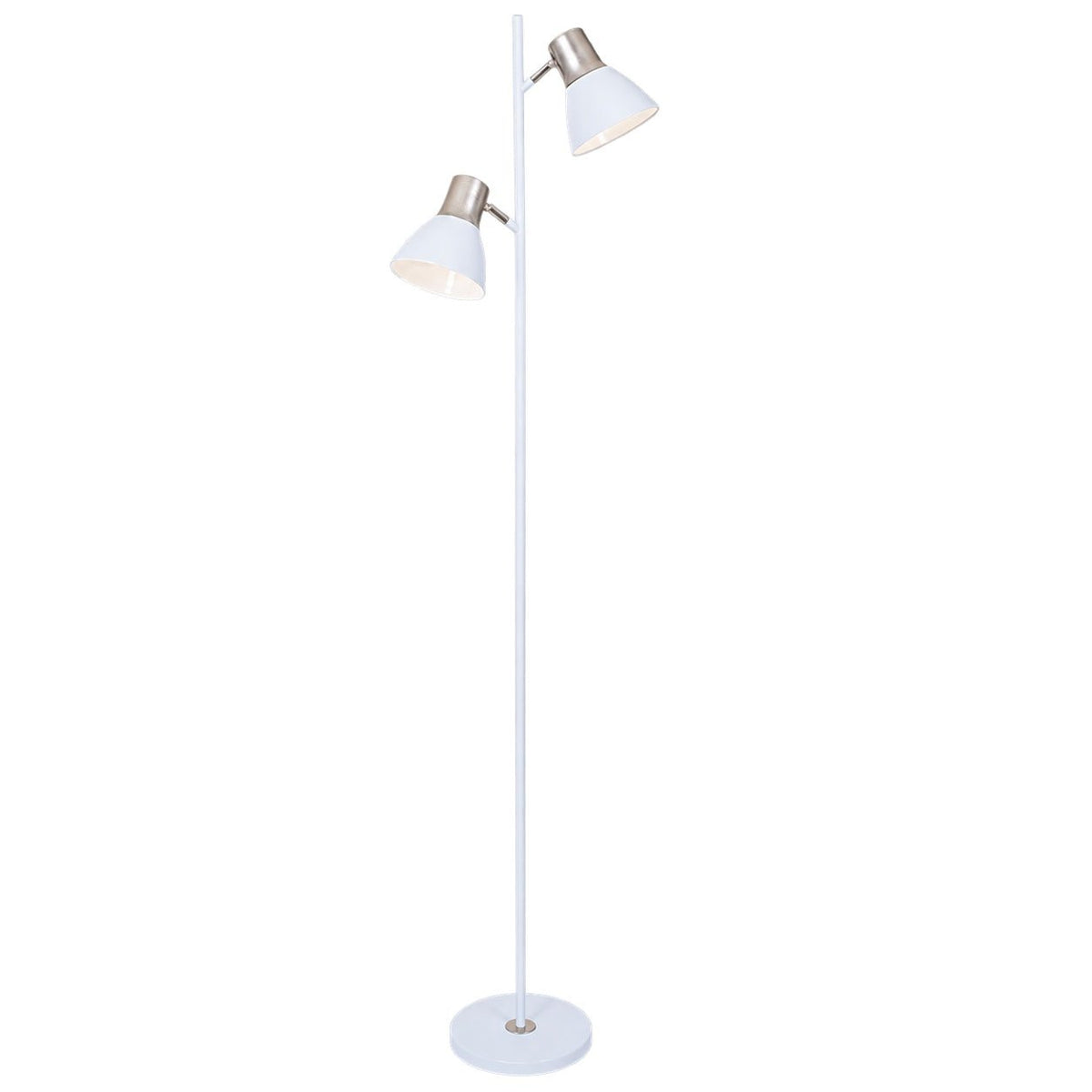 Mother & Son Floor Lamp - White — white background