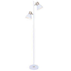 Mother & Son Floor Lamp - White — white background