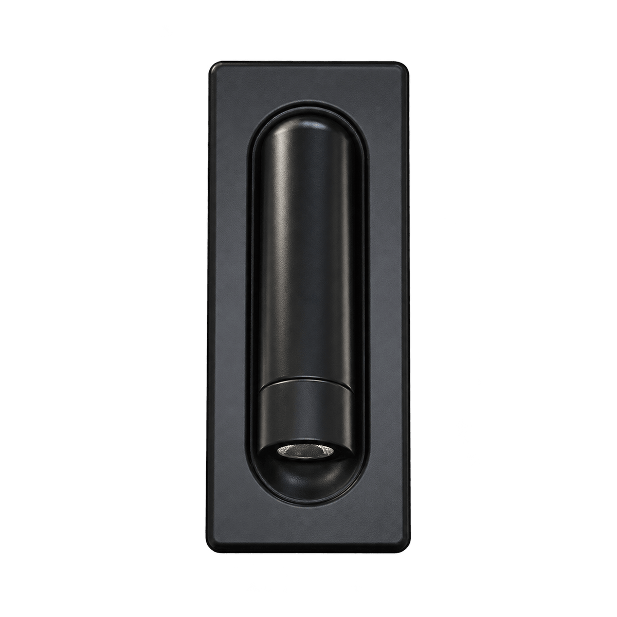 LED Wall Light - Black 3W Recessed Reading Wall Light — transparent background