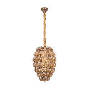 Diana Amber Crystal Chandelier on a transparent background