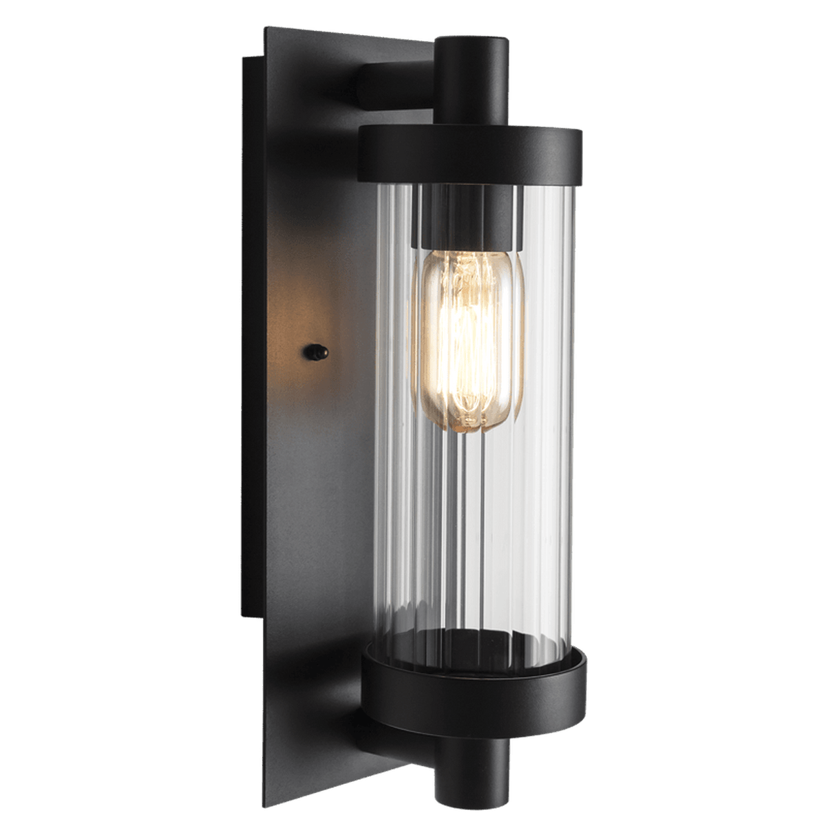 Lucci Fluted Outdoor Wall Light — transparent background