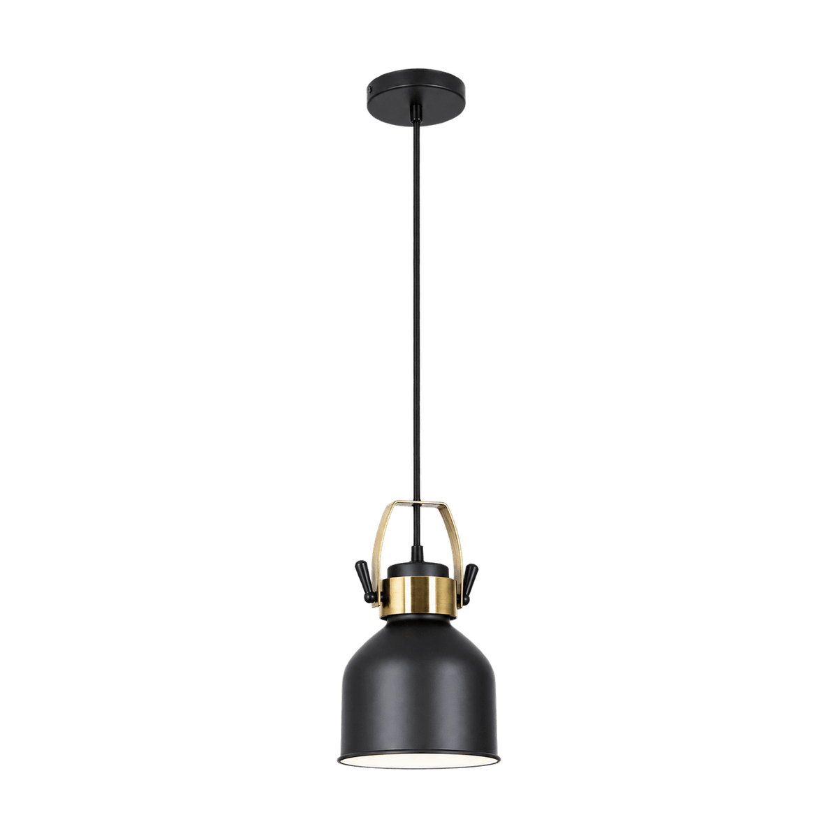 Uma Black & Bronze Pendant Light on a transparent background