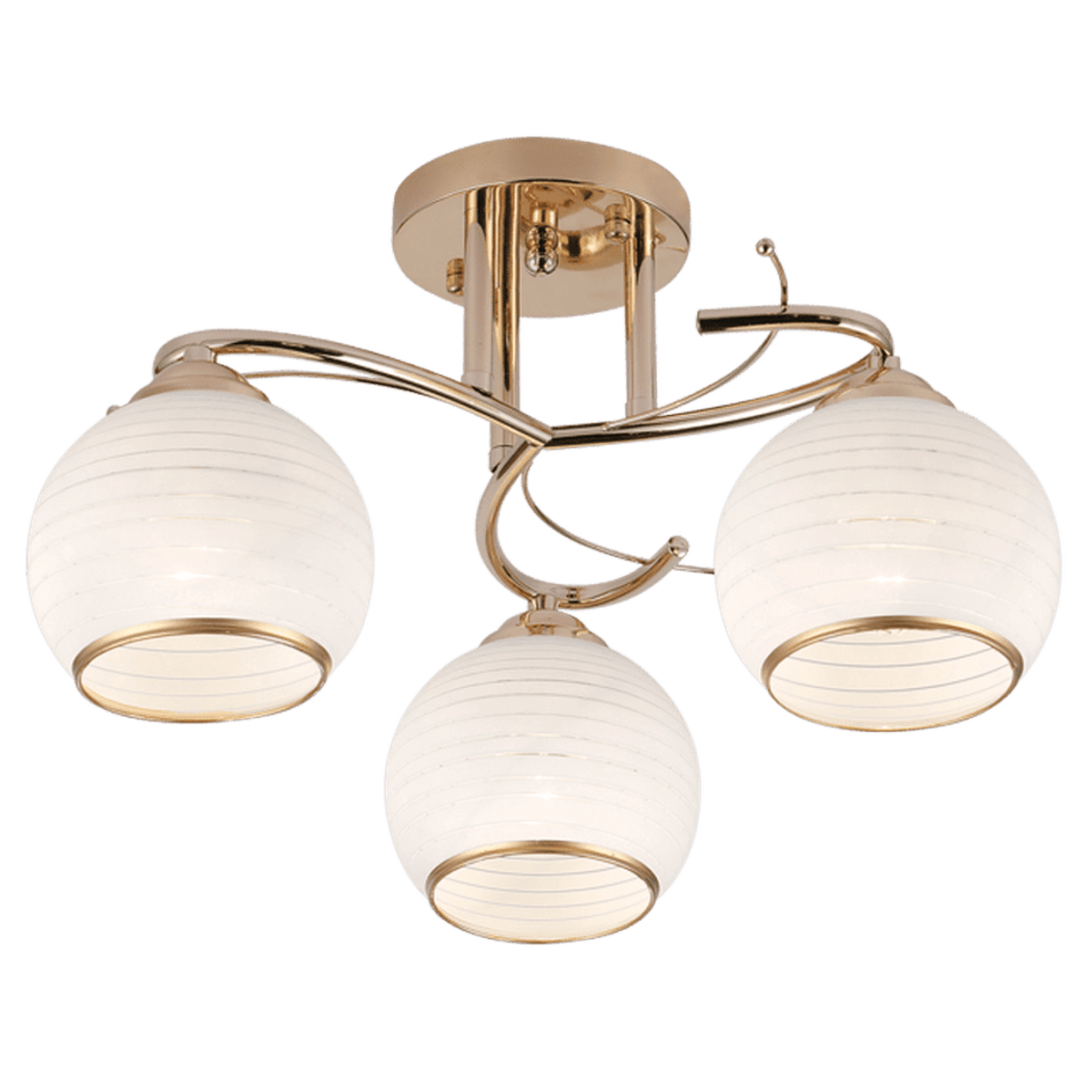 Gold Patterned Ceiling Fitting — transparent background
