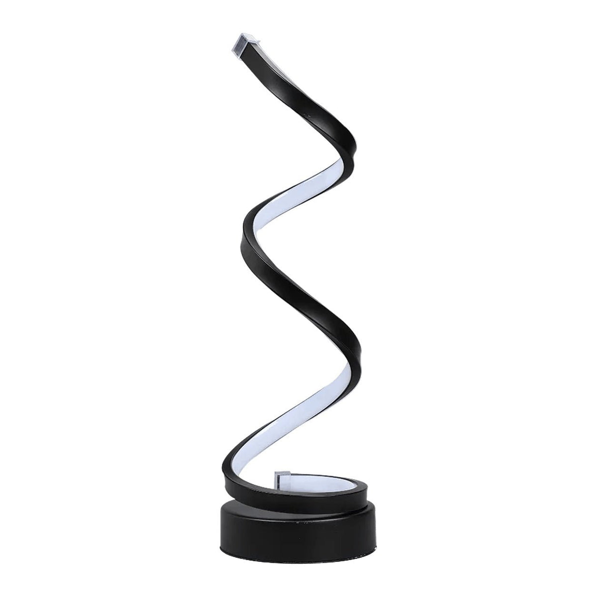 Dizzy LED Spiral Table Lamp — white background