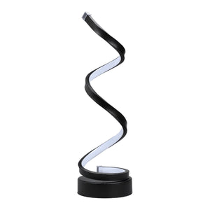 Dizzy LED Spiral Table Lamp — white background