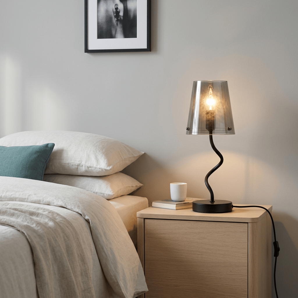 Calypso Smokey Table Lamp