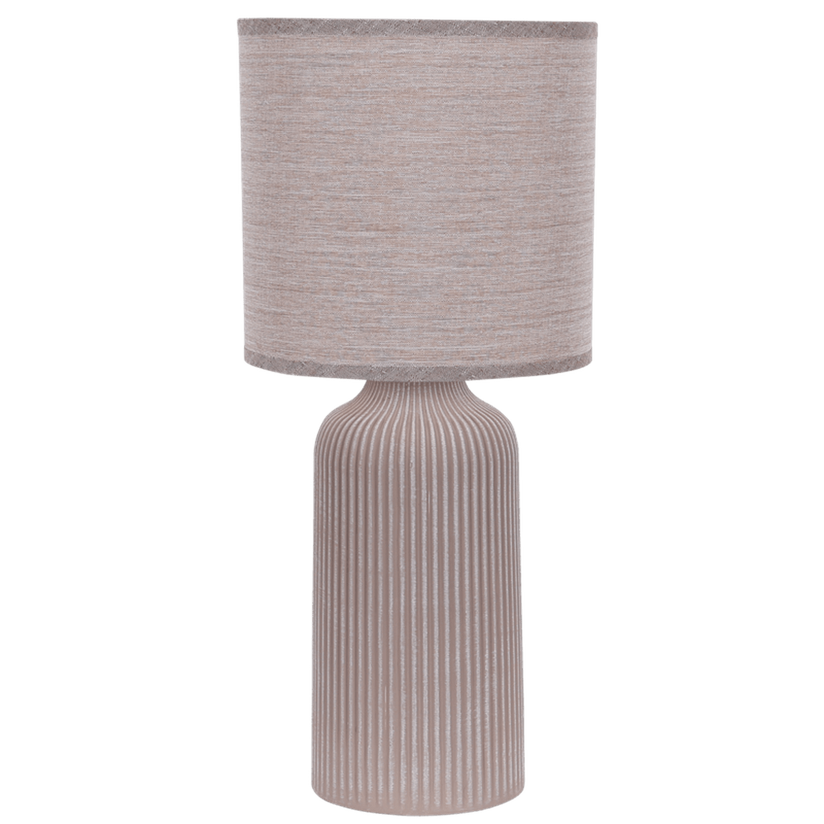 Brown Tall Ceramic Table Lamp — transparent background