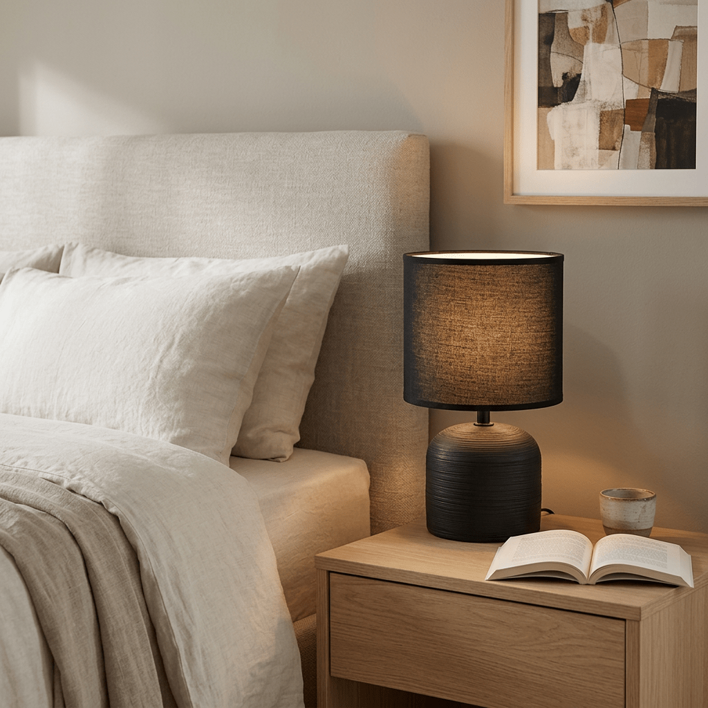 Black Ceramic Table Lamp